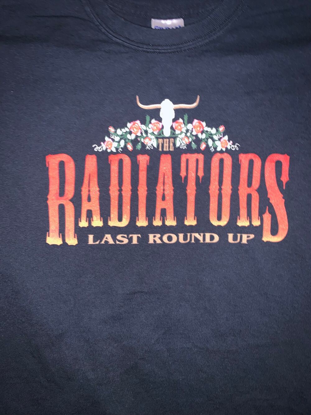 The Radiators Last Roundup T Shirt Medium Black New Orleans Band Concert Gildan